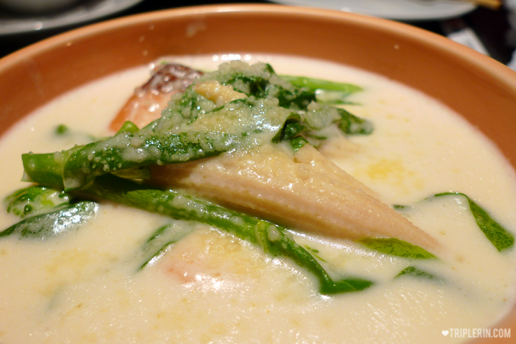 Salmon and spinach cream stew. This was decent, but if compared to the rest, this would rank lowest. Only because the rest are delicious!
